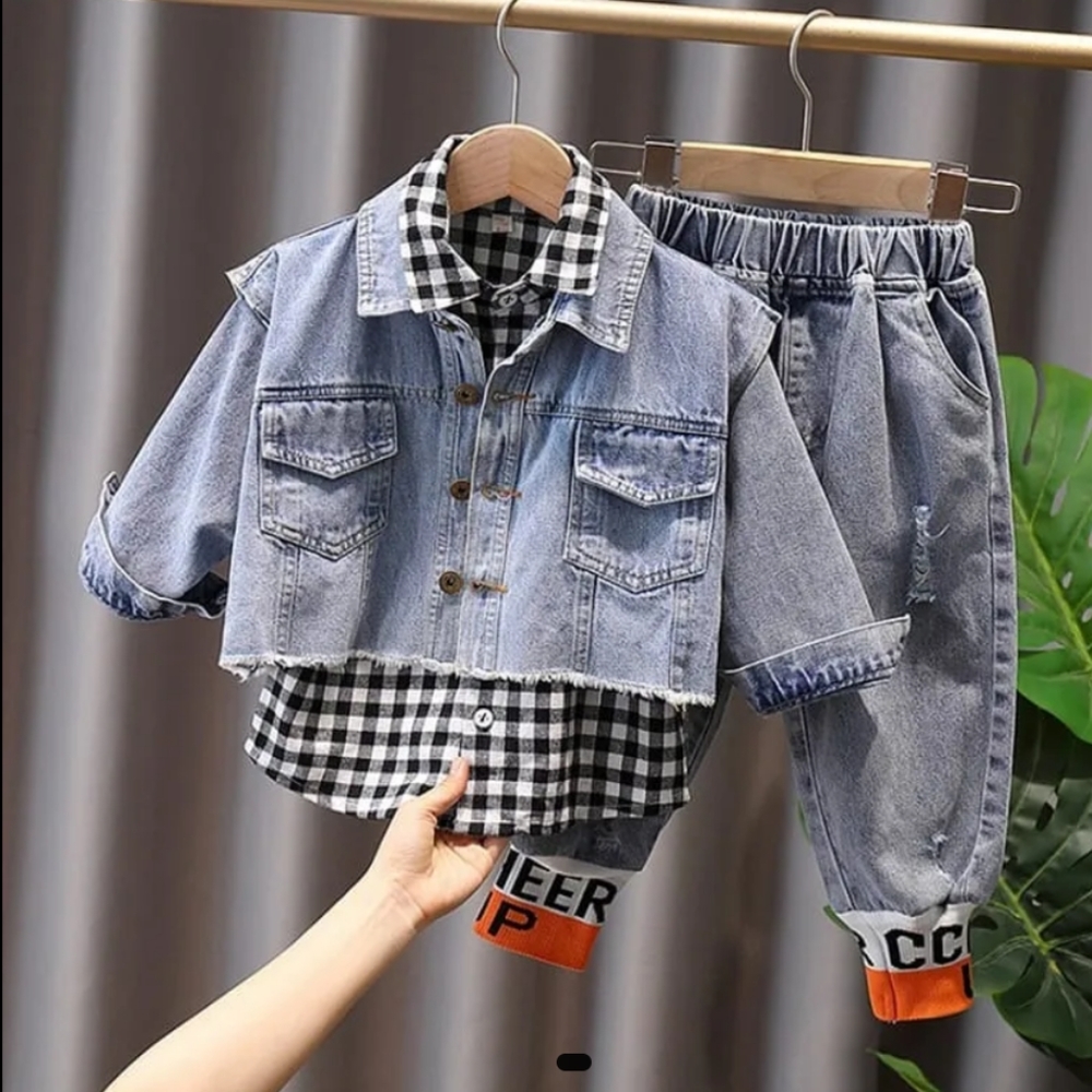 Two piece denim set